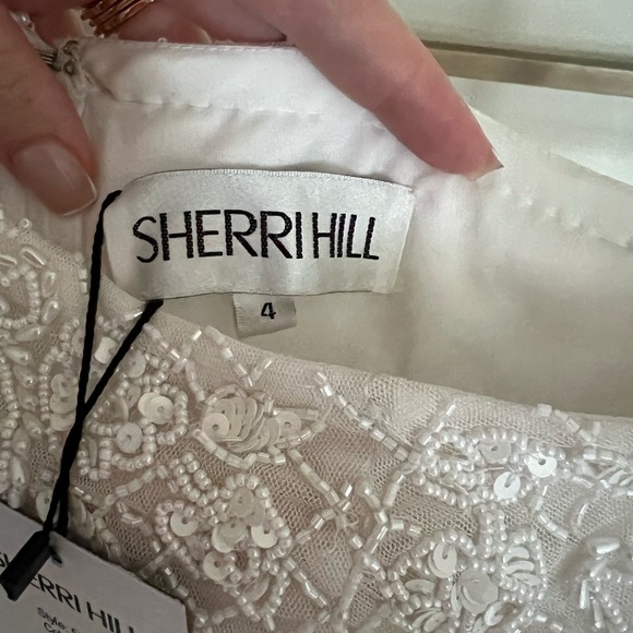 White Sheri Hill Dress Style Number 55136 Size 4 Brand New Never Worn - Picture 2 of 4